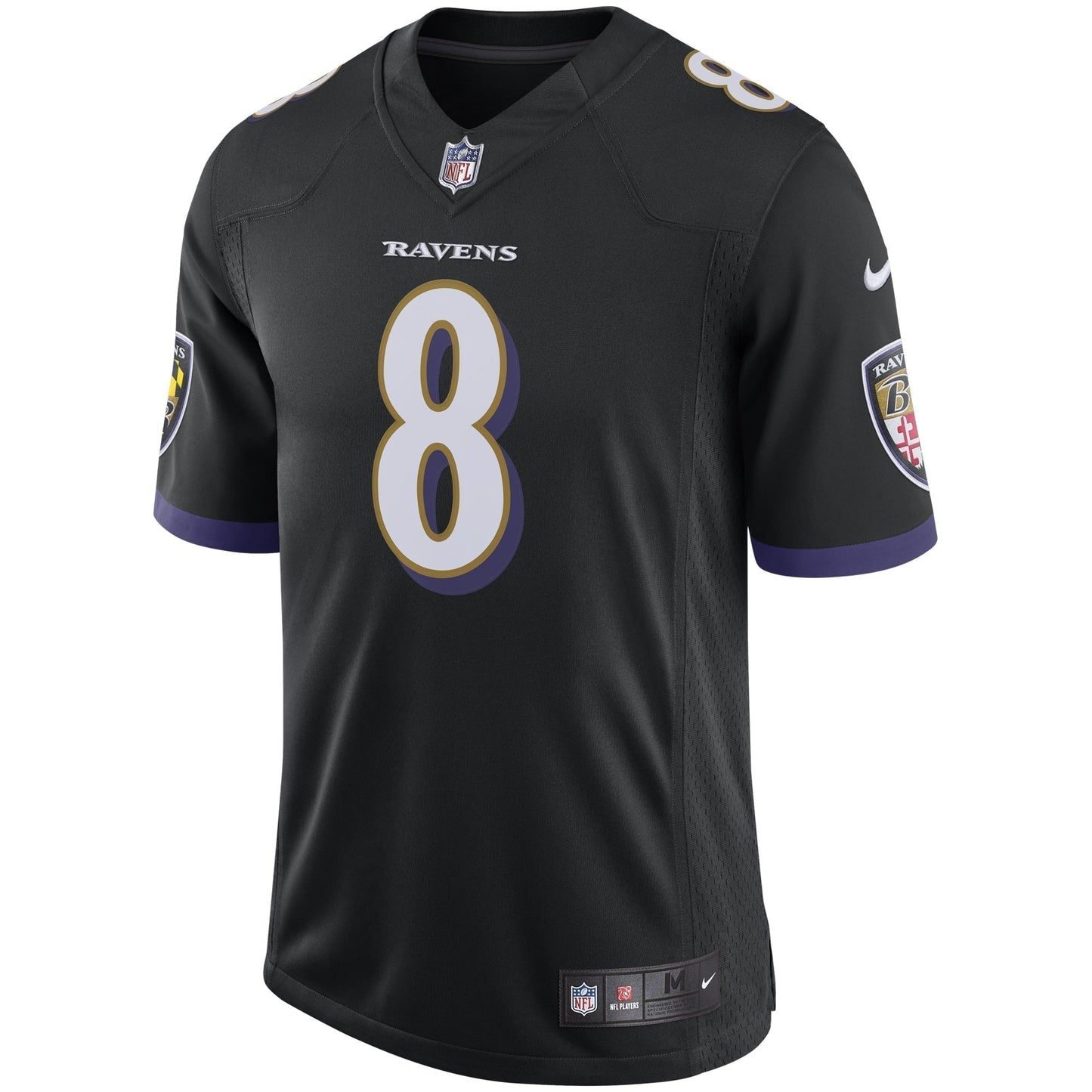 Lamar Jackson Baltimore Ravens Speed Machine Limited Jersey - Black football jersey product view 2