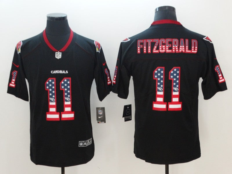 Men's Arizona Cardinals Larry Fitzgerald #11 Black Alternate Game Jersey1 football jersey product view 1