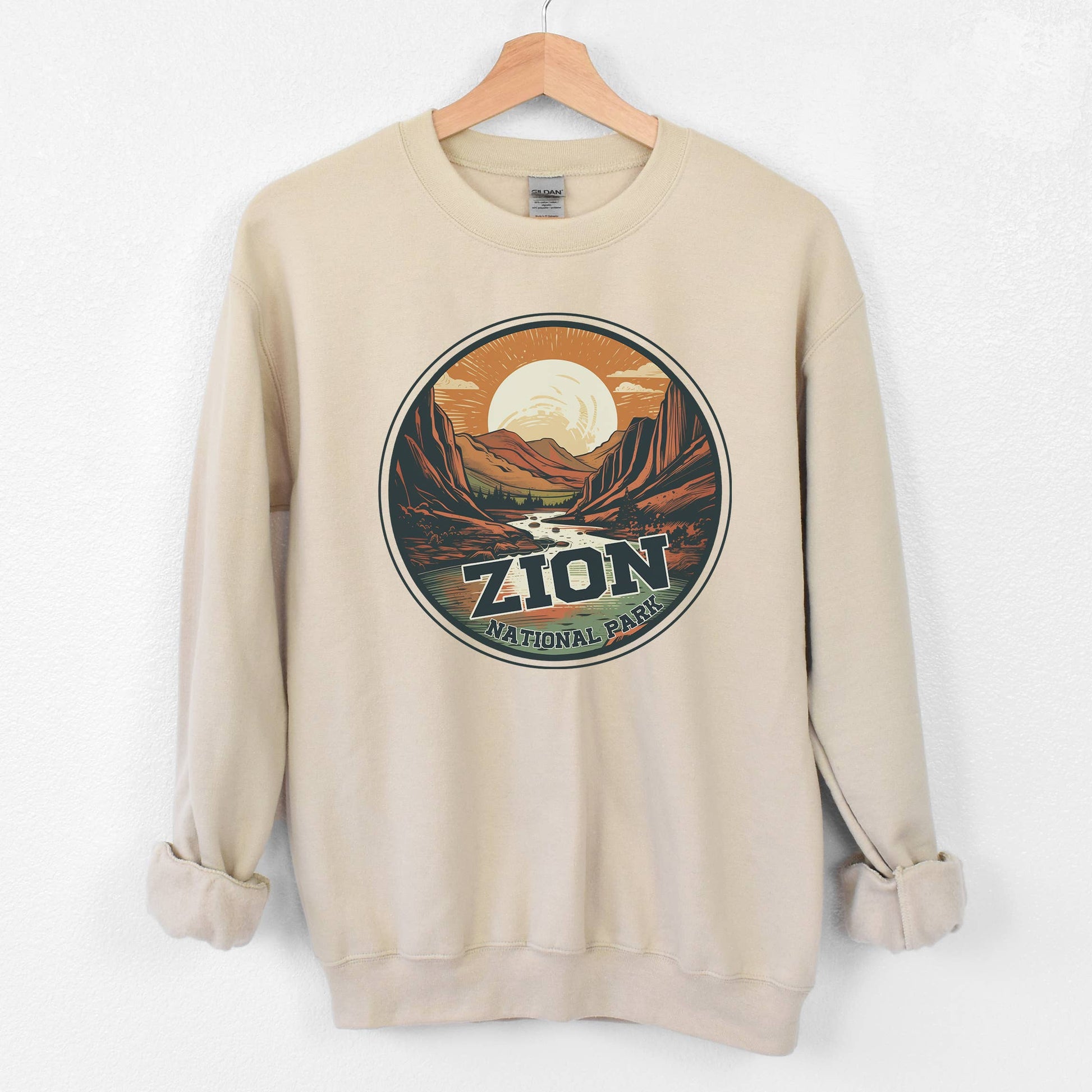 Zion Sand Crewneck Sweatshirt | National Park  | Sizes S-2XL Unisex T-shirt, Sweatshirt, Hoodie, Long Sleeve Tee - T-Shirt, Sweatshirt, Hoodie