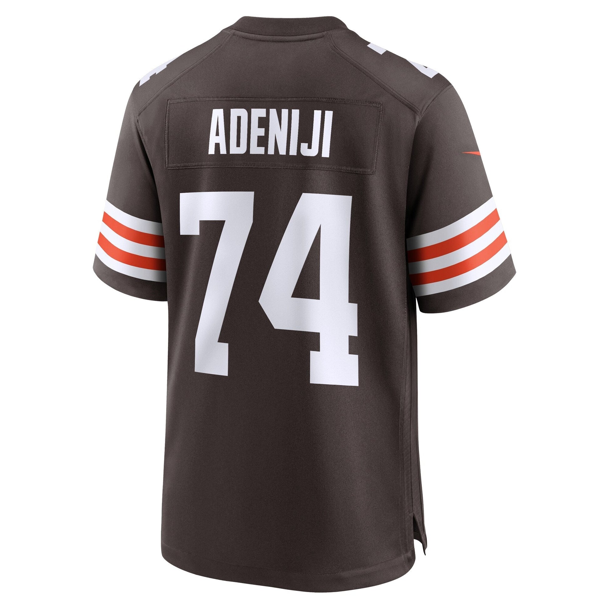 Hakeem Adeniji Cleveland Browns Game Jersey - Brown football jersey product view 3