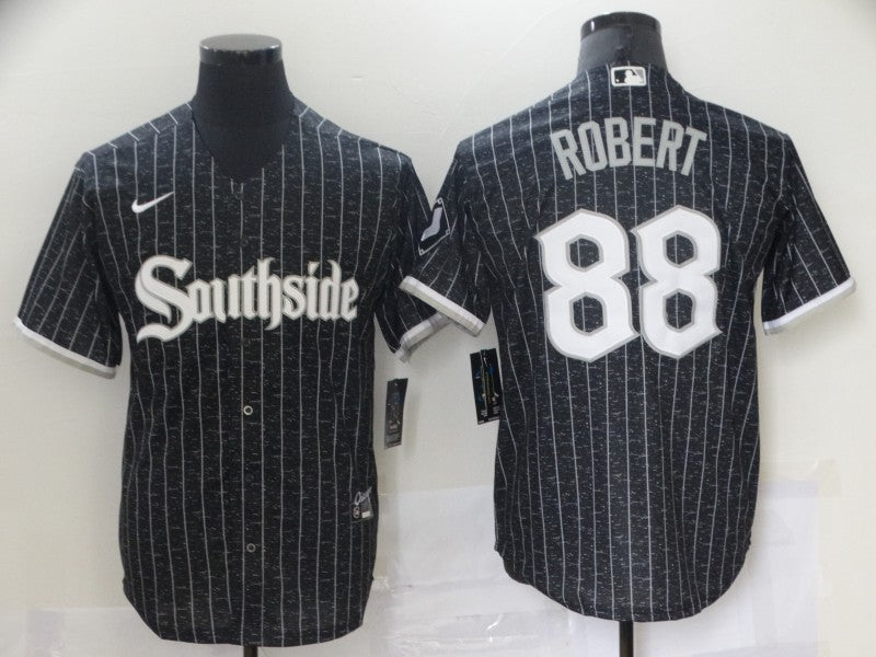 Men's Chicago White Sox Luis Robert #88 Black Stitched Jersey baseball jersey product view 1