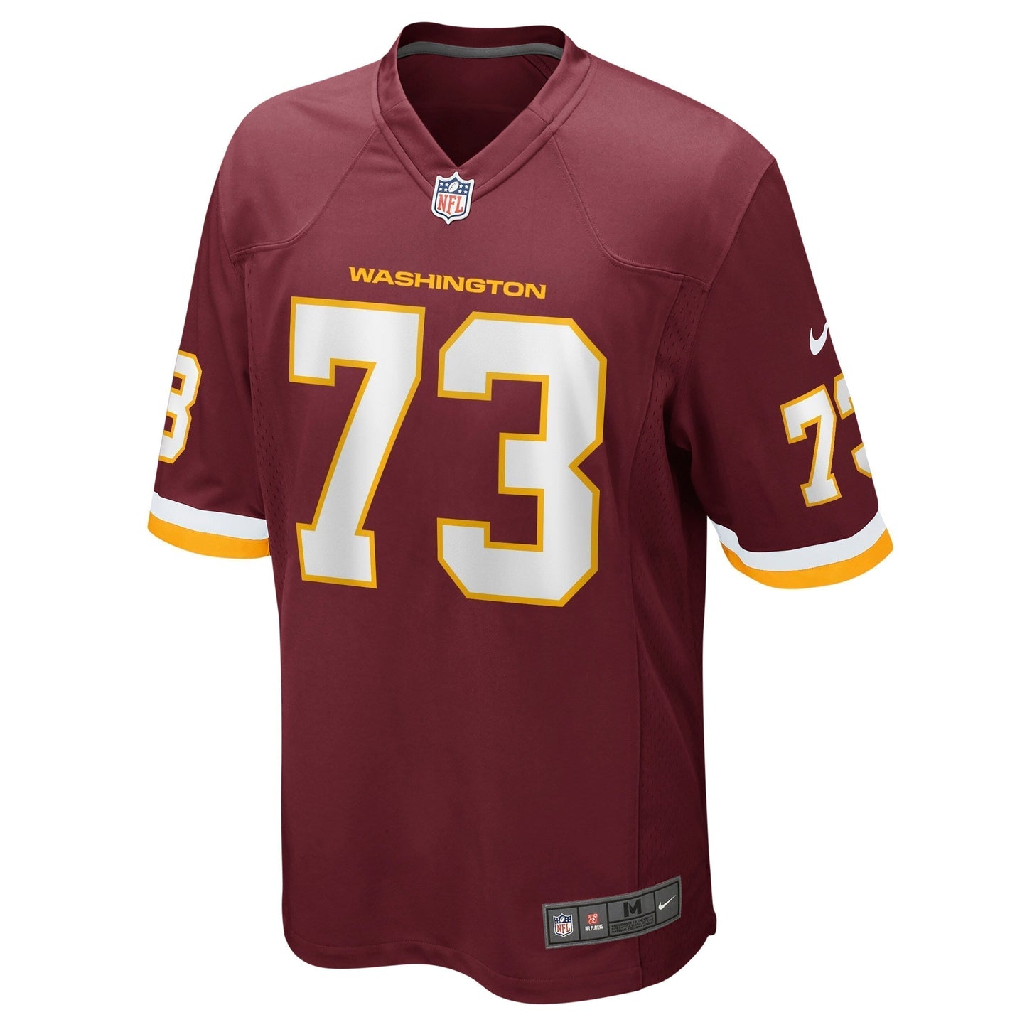 Chase Roullier Washington Football Team Game Jersey - Burgundy football jersey product view 2