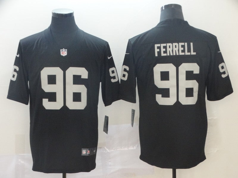 Men's Las Vegas Raiders Clelin Ferrell Black Game Player Jersey football jersey product view 1