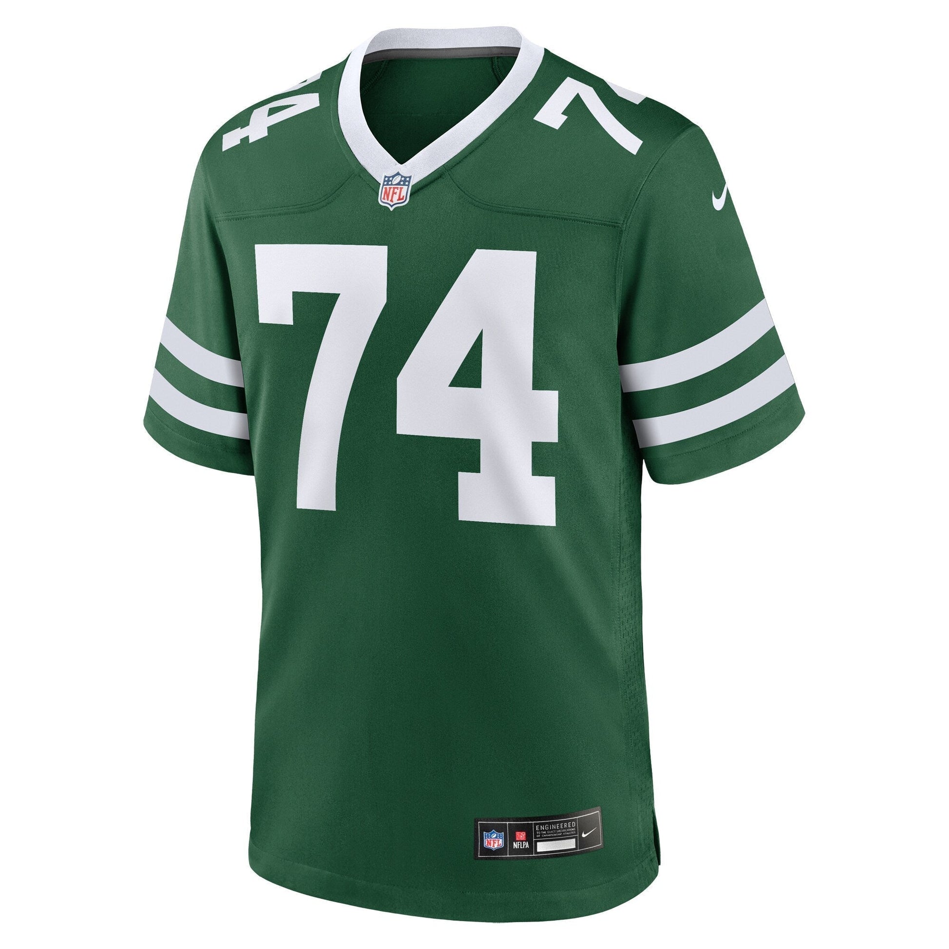 Olu Fashanu New York Jets 2024 NFL Draft First Round Pick Game Jersey - Gotham Green football jersey product view 2