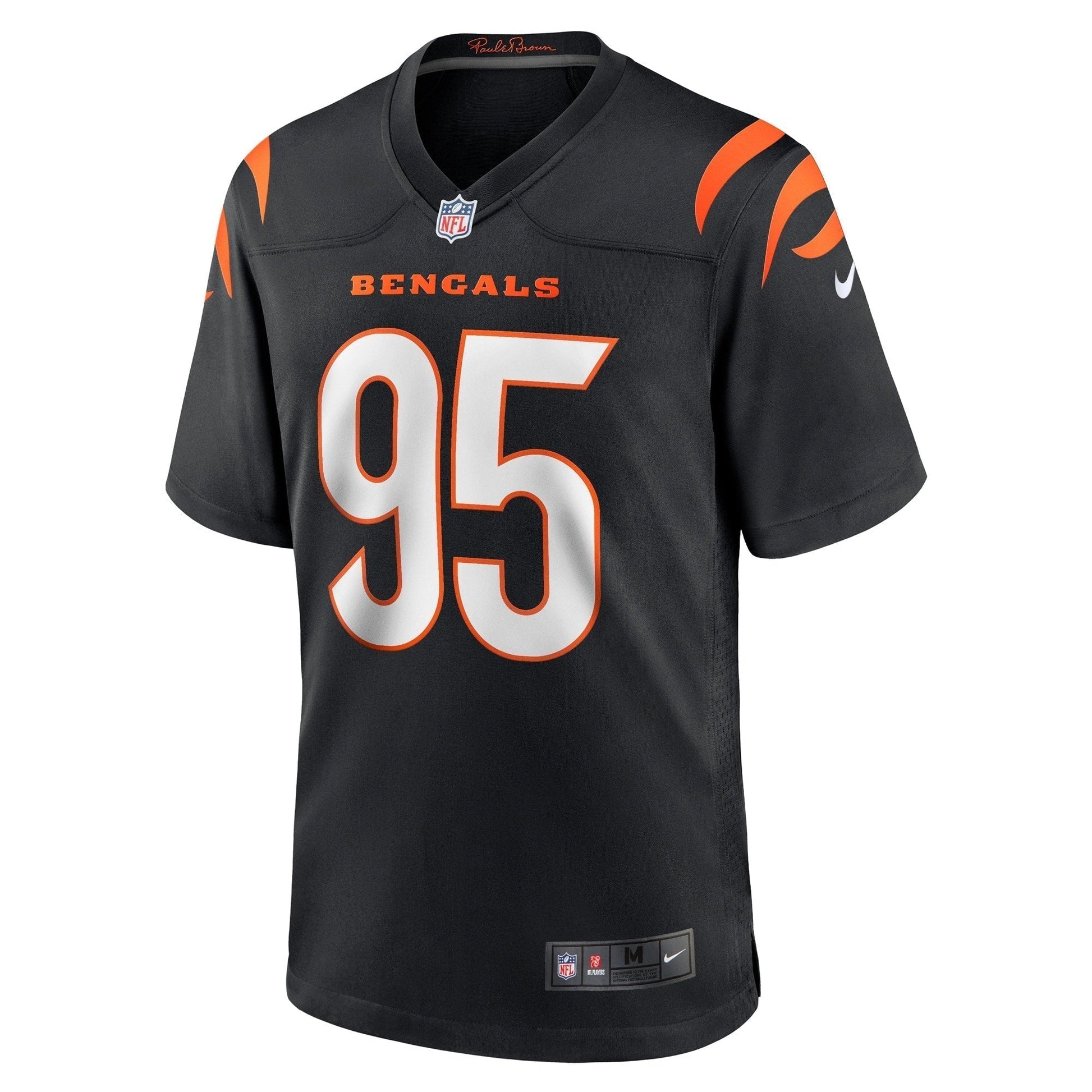 Zach Carter Cincinnati Bengals Game Jersey - Black football jersey product view 2