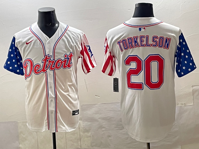 Men's Detroit Tigers Spencer Torkelson White Limited Player Jersey baseball jersey product view 1