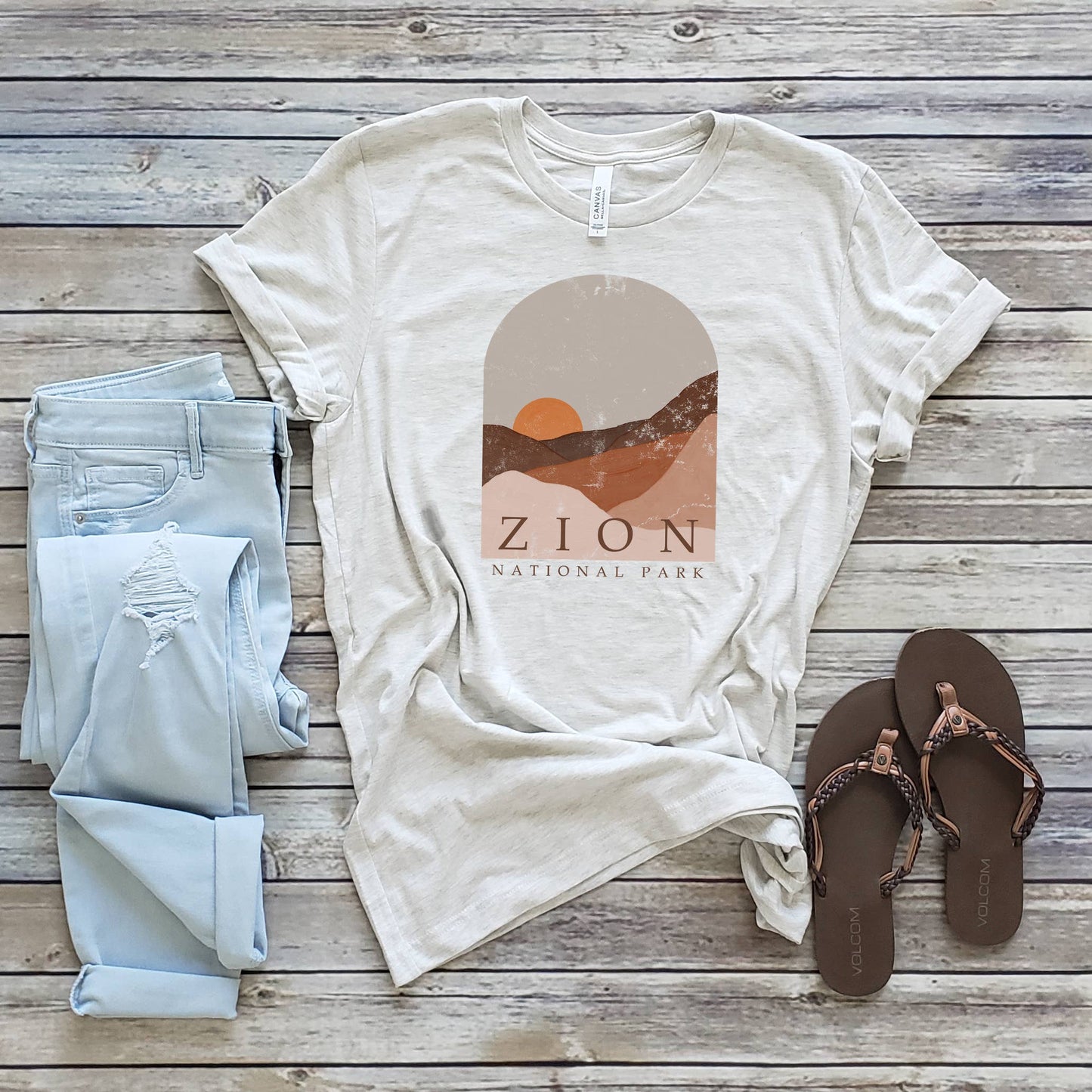 Zion Tee | National Parks | Sizes XS-2XL Unisex T-shirt, Sweatshirt, Hoodie, Long Sleeve Tee - T-Shirt, Sweatshirt, Hoodie