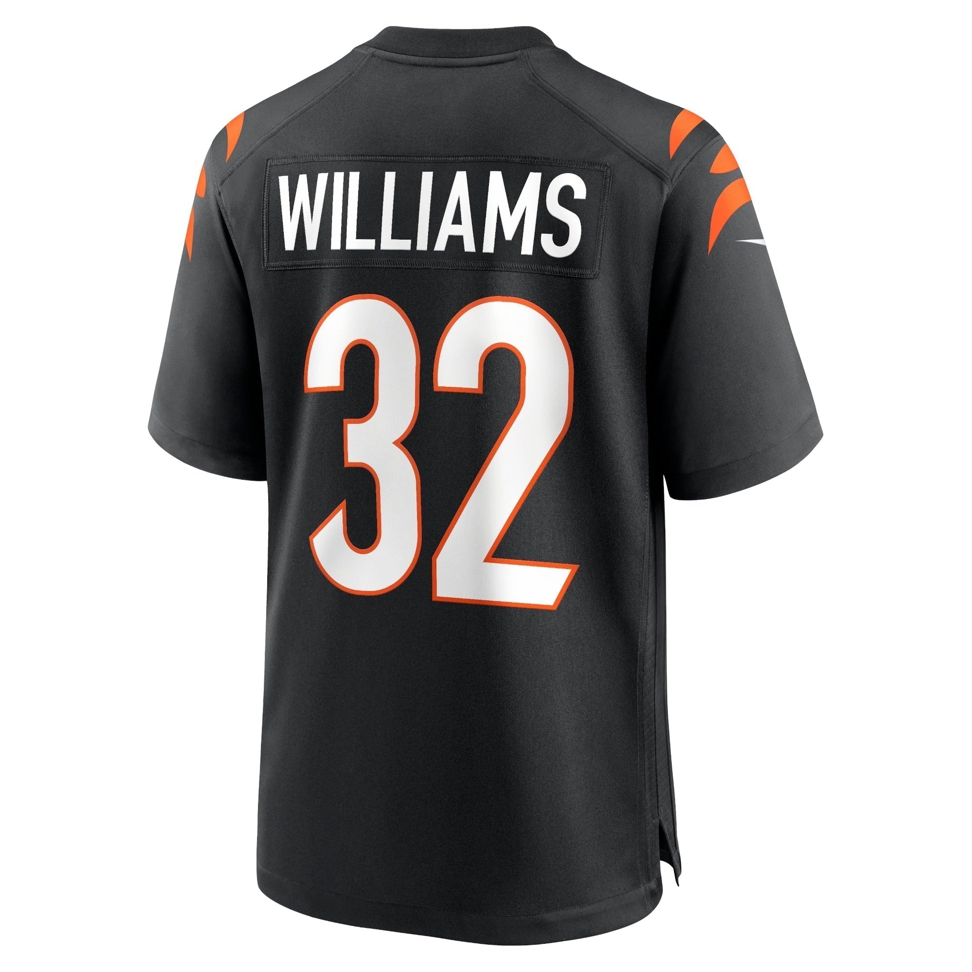 Trayveon Williams Cincinnati Bengals Game Jersey - Black football jersey product view 3