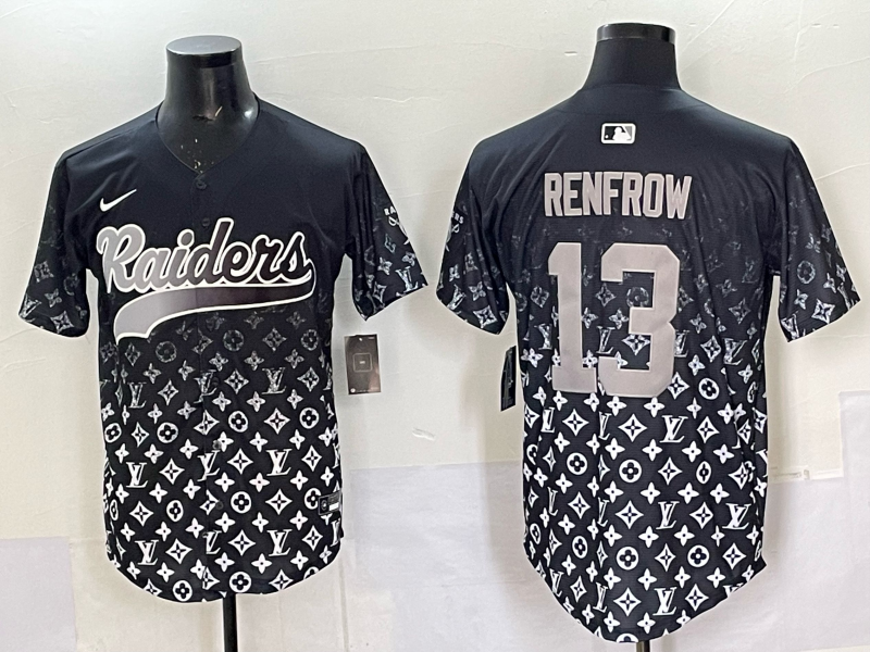Men's Las Vegas Raiders Hunter Renfrow #13 Black Team Game Jersey football jersey product view 1