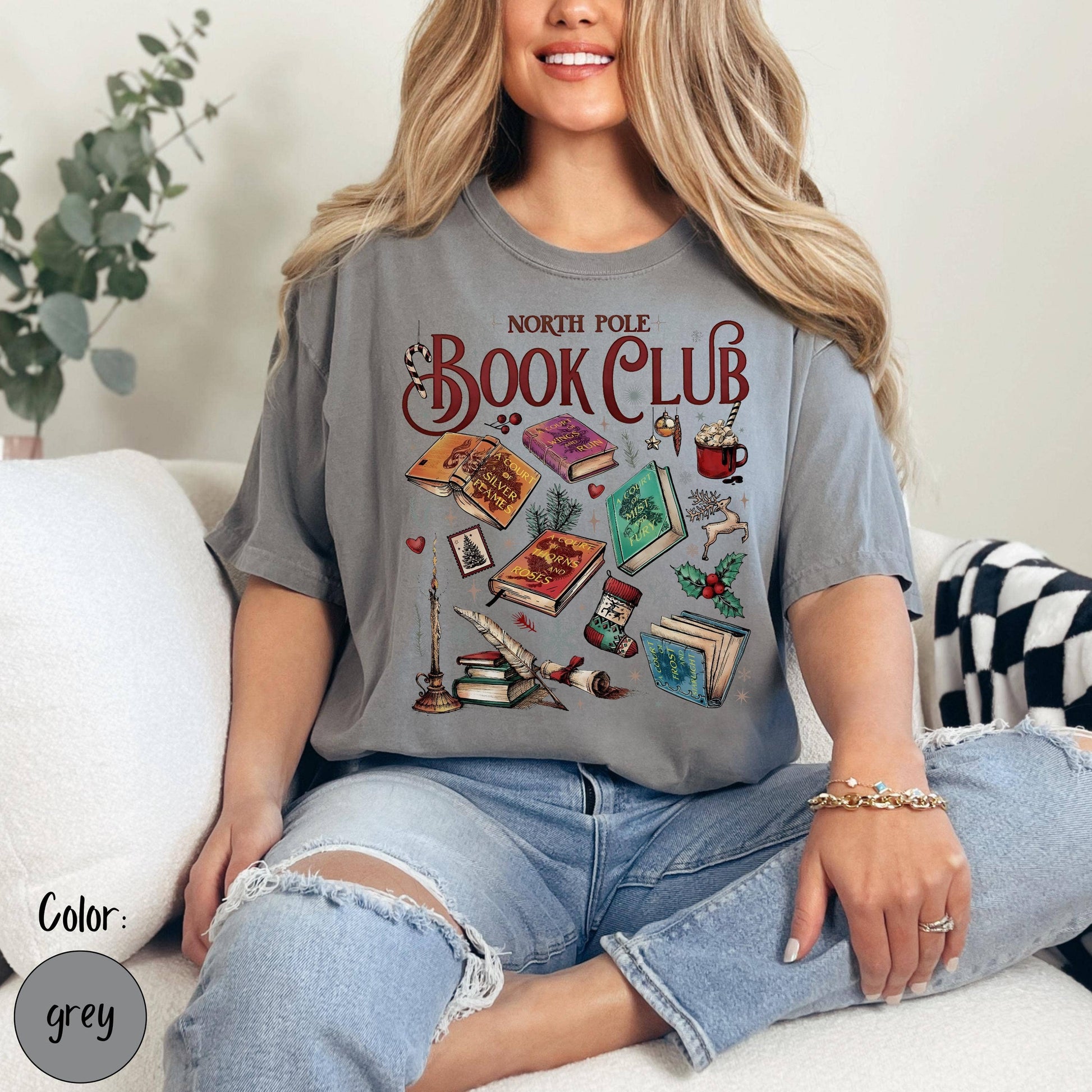 Night Court Holiday Tee - Bookish Velaris Unisex T-shirt, Sweatshirt, Hoodie, Long Sleeve Tee - T-Shirt, Sweatshirt, Hoodie