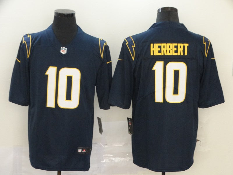 Men's Los Angeles Chargers Justin Herbert #10 Navy Alternate Game Jersey1 football jersey product view 1