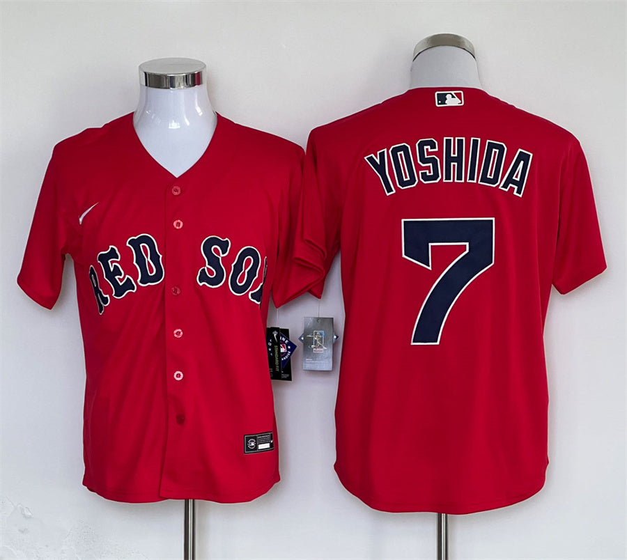 Men's Boston Red Sox Masataka Yoshida Red Replica Player Jersey baseball jersey product view 1