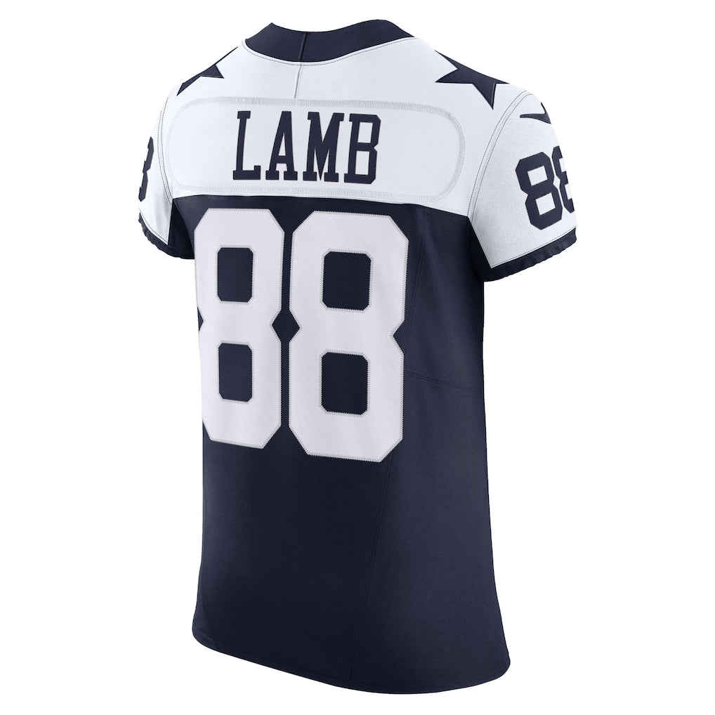 D.Cowboys #88 CeeDee Lamb Navy Vapor Elite Jersey football jersey product view 1