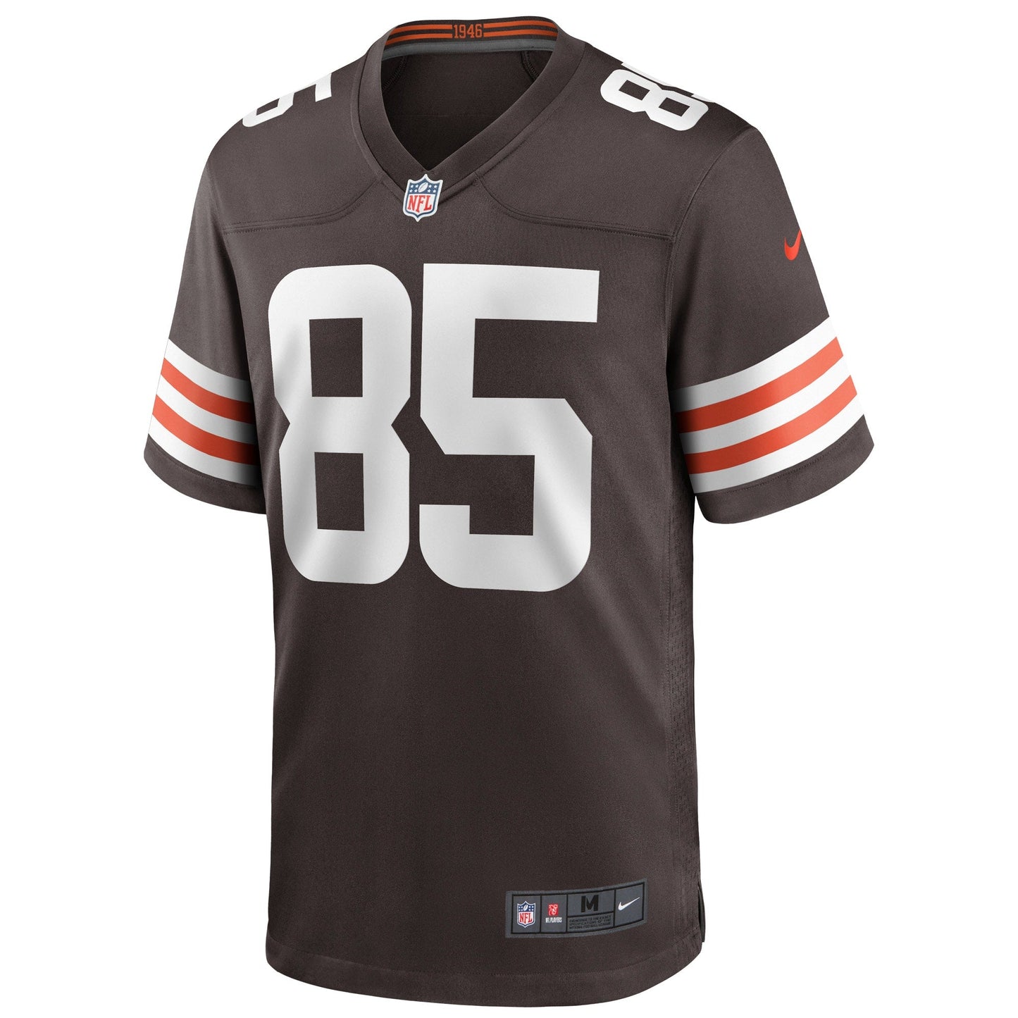David Njoku Cleveland Browns Game Jersey - Brown football jersey product view 2