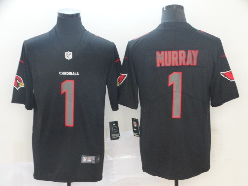 Men's Arizona Cardinals #1 Kyler Murray Black Team Game Jersey1 football jersey product view 1