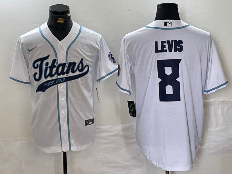 Men's Tennessee Titans Will Levis White Player Jersey football jersey product view 1