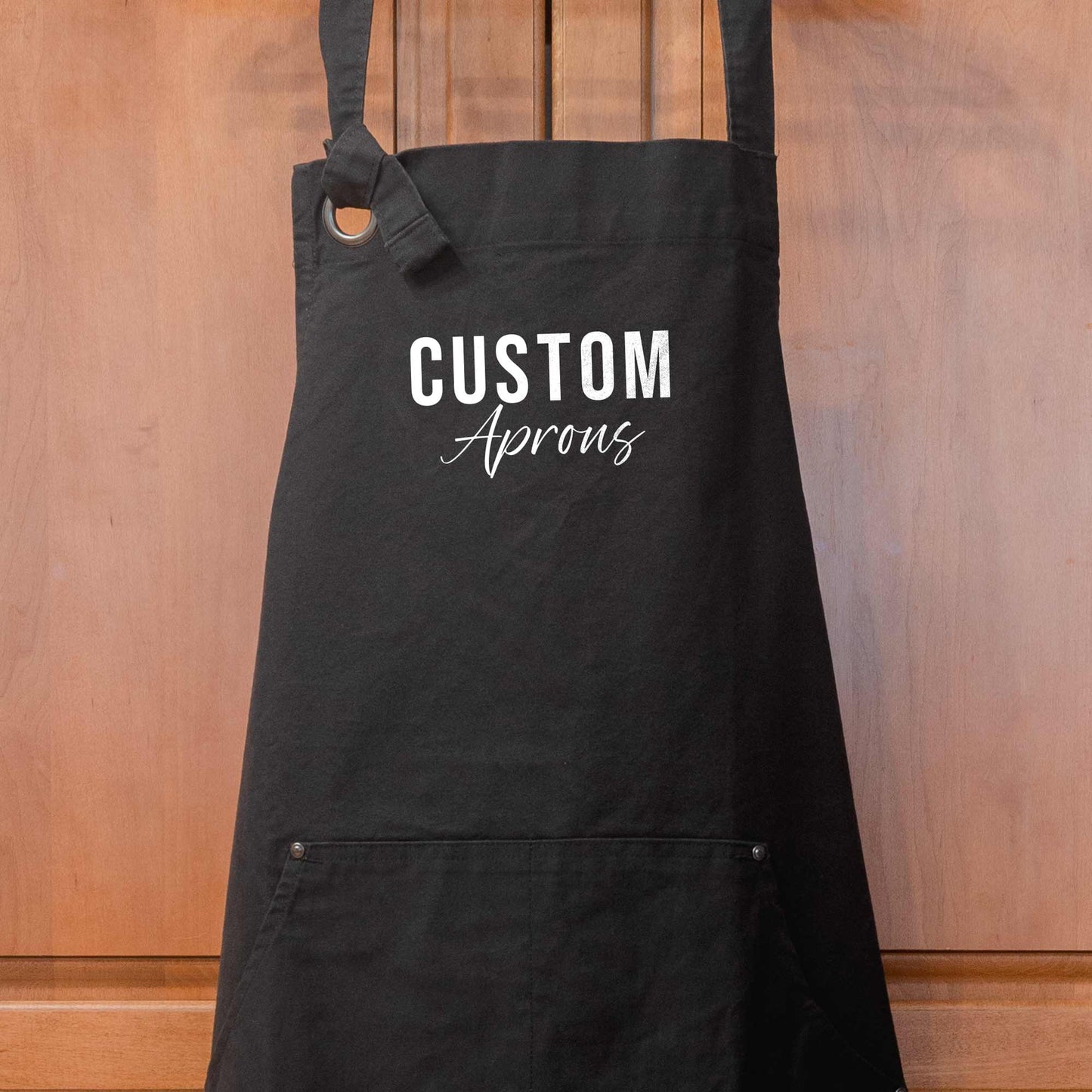 Custom Heavy Canvas Apron with Your Text, Location or Logo Unisex T-shirt, Sweatshirt, Hoodie, Long Sleeve Tee - T-Shirt, Sweatshirt, Hoodie