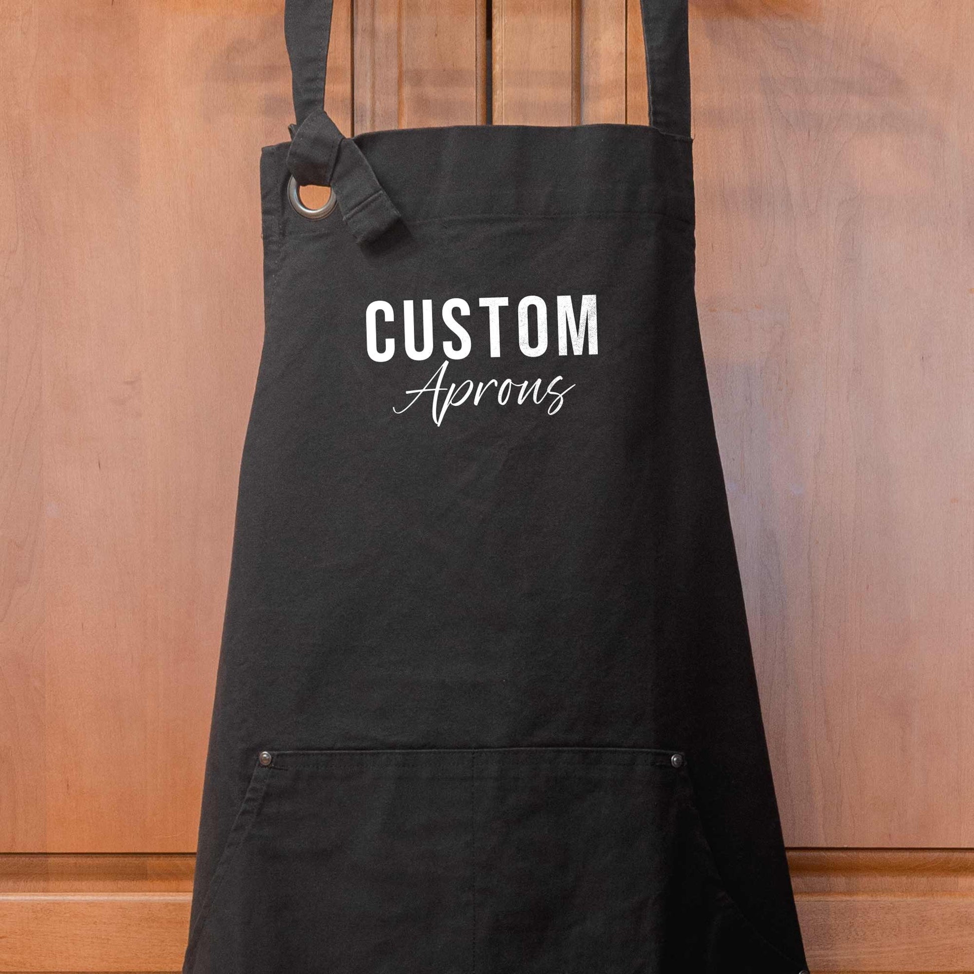 Custom Heavy Canvas Apron with Your Text, Location or Logo Unisex T-shirt, Sweatshirt, Hoodie, Long Sleeve Tee - T-Shirt, Sweatshirt, Hoodie