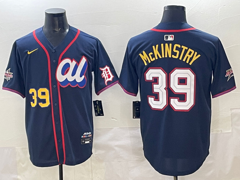 Men's American League Zach McKinstry Navy 2025 All-Star Edition Limited Player Jersey baseball jersey product view 1