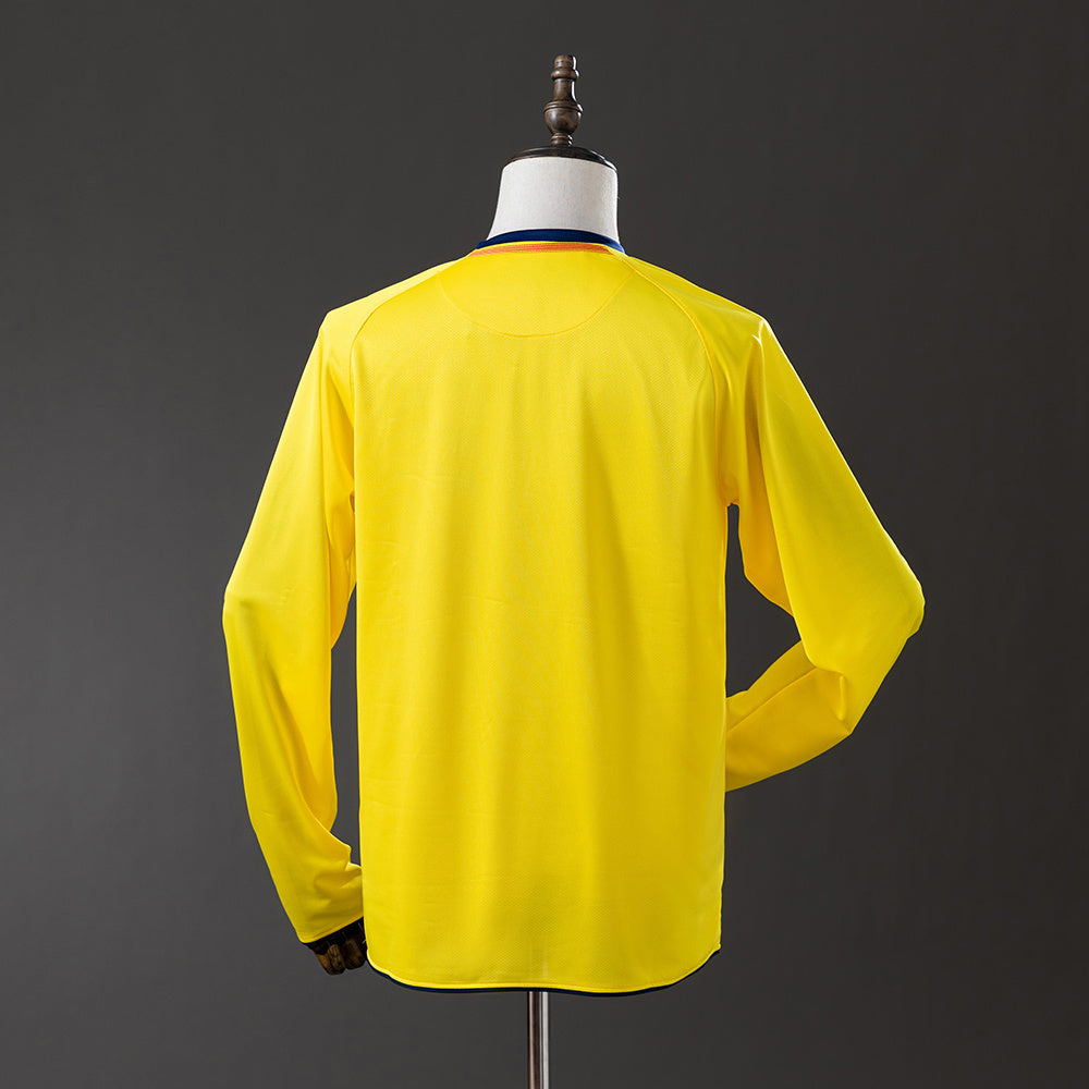 Barcelona 08/09 Away Long Sleeve Retro Jersey sports jersey product view 2
