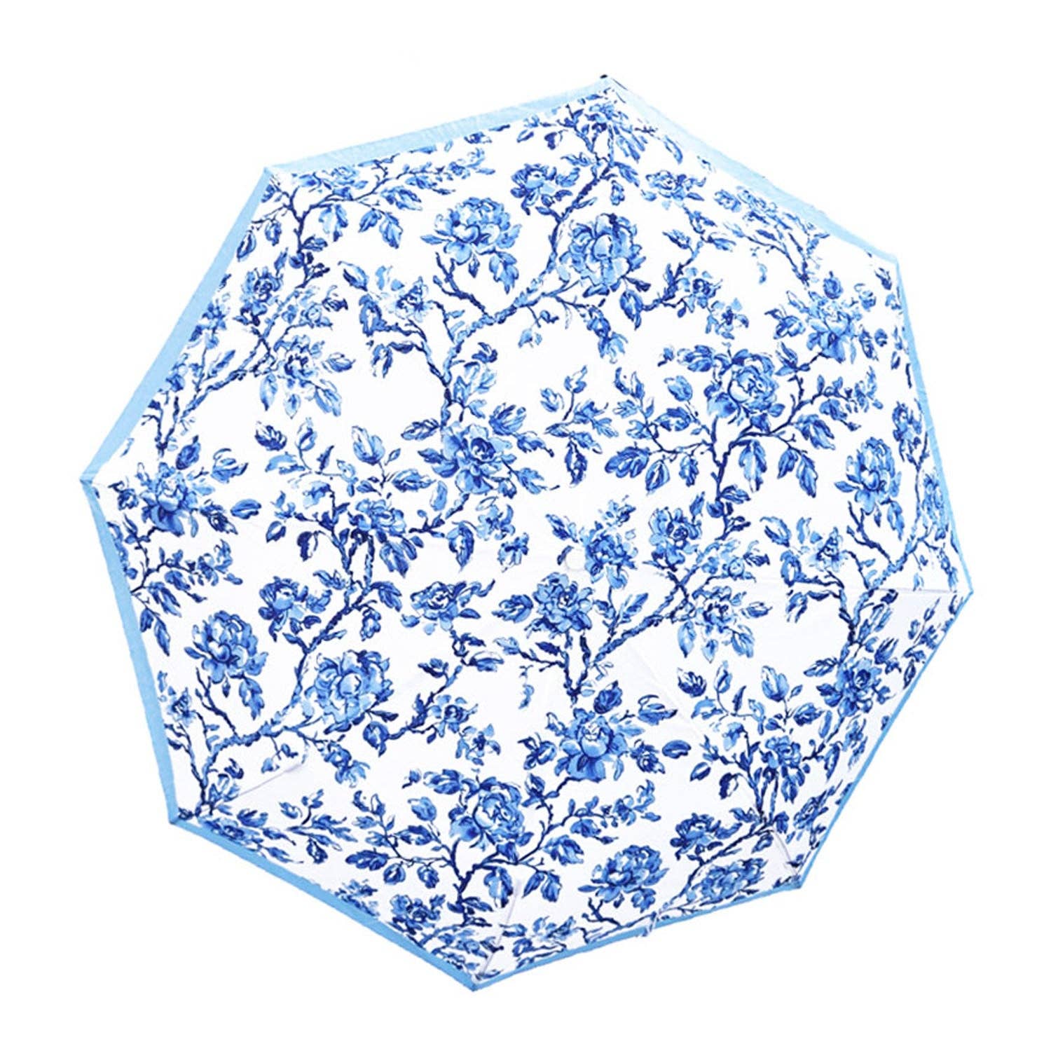 Lulu Mac Umbrella-Blue Floral Unisex T-shirt, Sweatshirt, Hoodie, Long Sleeve Tee - T-Shirt, Sweatshirt, Hoodie