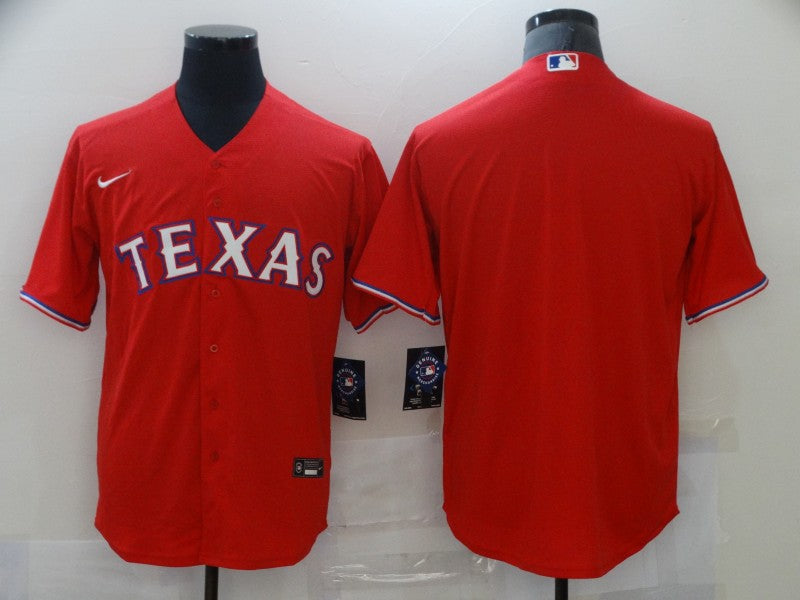 Men's Texas Rangers Red Replica Blank Jersey1 baseball jersey product view 1