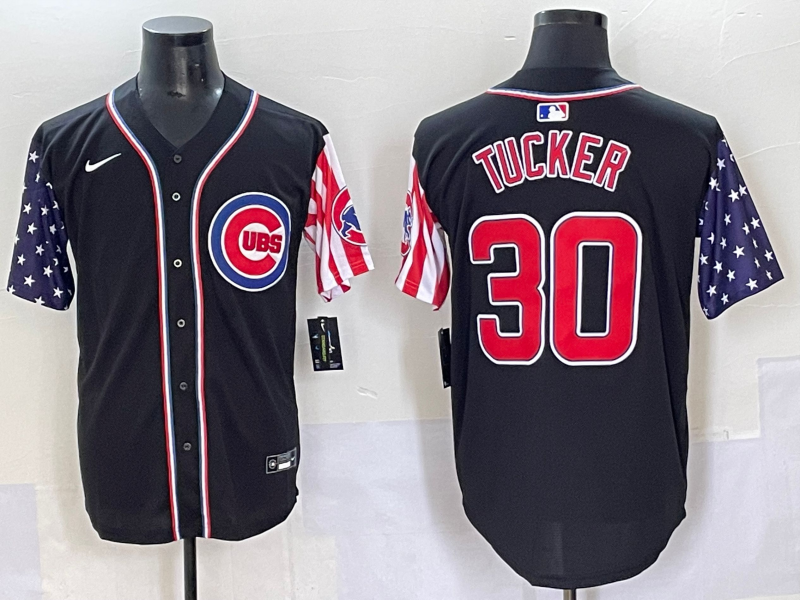 Men's Chicago Cubs Kyle Tucker Black Limited Player Jersey baseball jersey product view 1