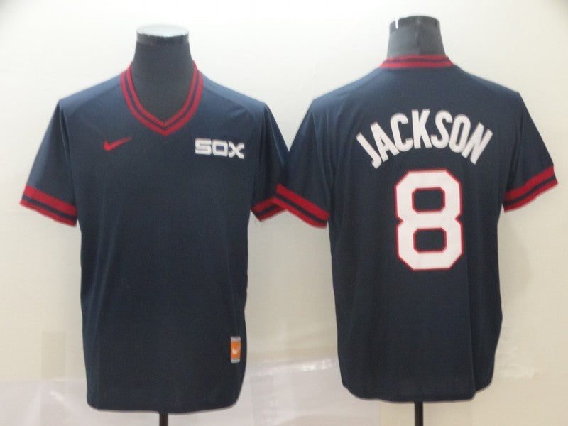 Men's Chicago White Sox Bo Jackson Navy Replica Baseball Jersey baseball jersey product view 1
