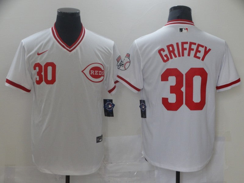 Men's Cincinnati Reds Ken Griffey Jr. White Fashion Stitched Jersey baseball jersey product view 1