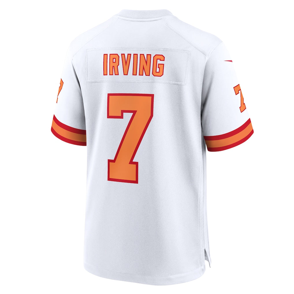 TB.Buccaneers #7 Bucky Irving White 50th Season GameJersey football jersey product view 1