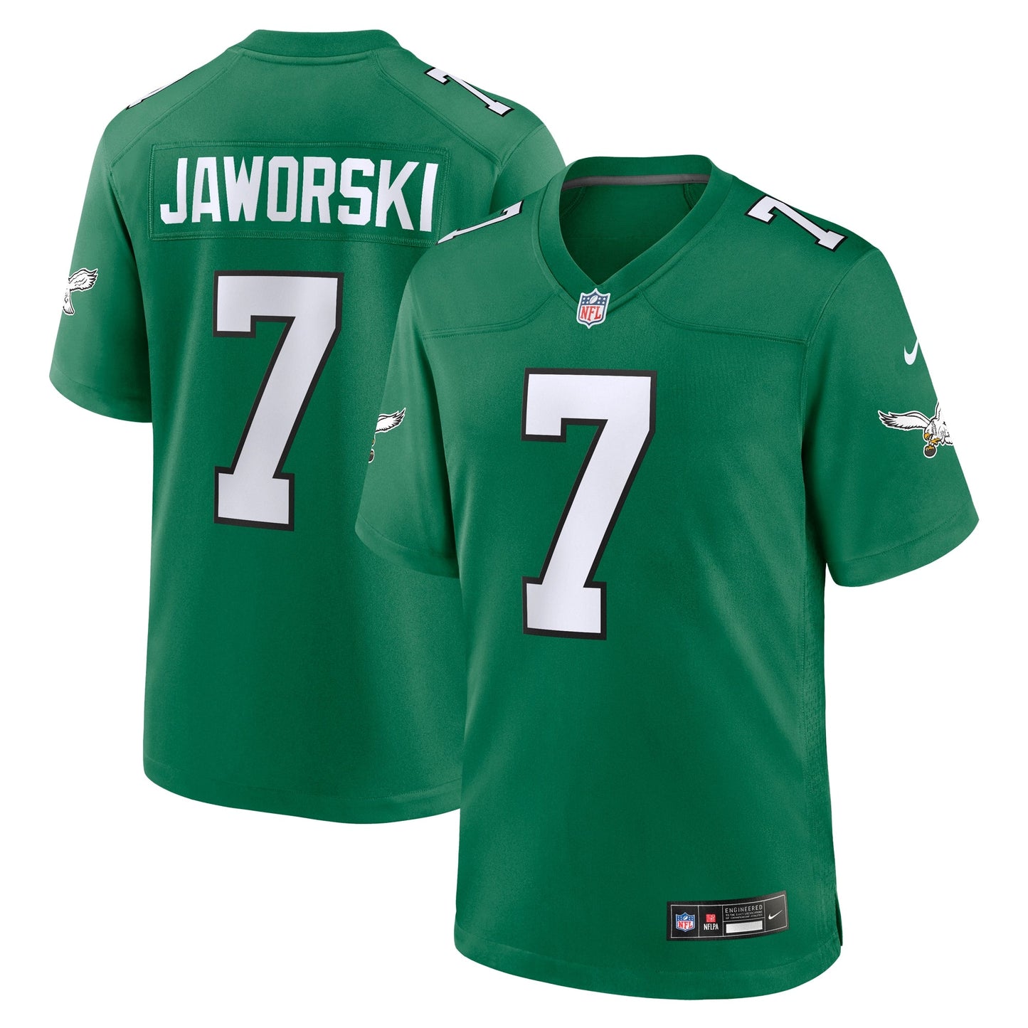 Ron Jaworski Philadelphia Eagles Alternate Game Jersey - Kelly Green football jersey product view 1