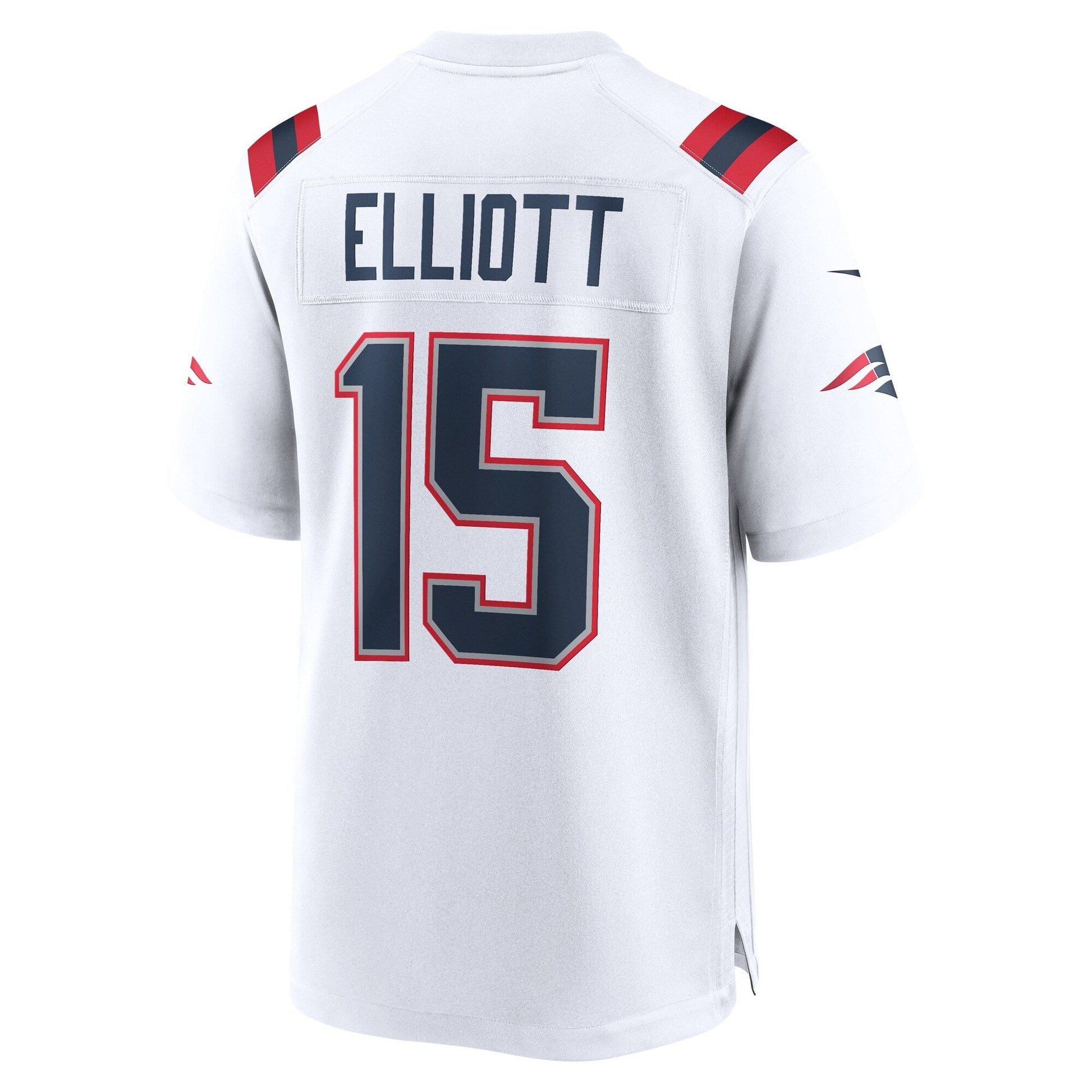 Ezekiel Elliott New England Patriots Game Jersey - White football jersey product view 3