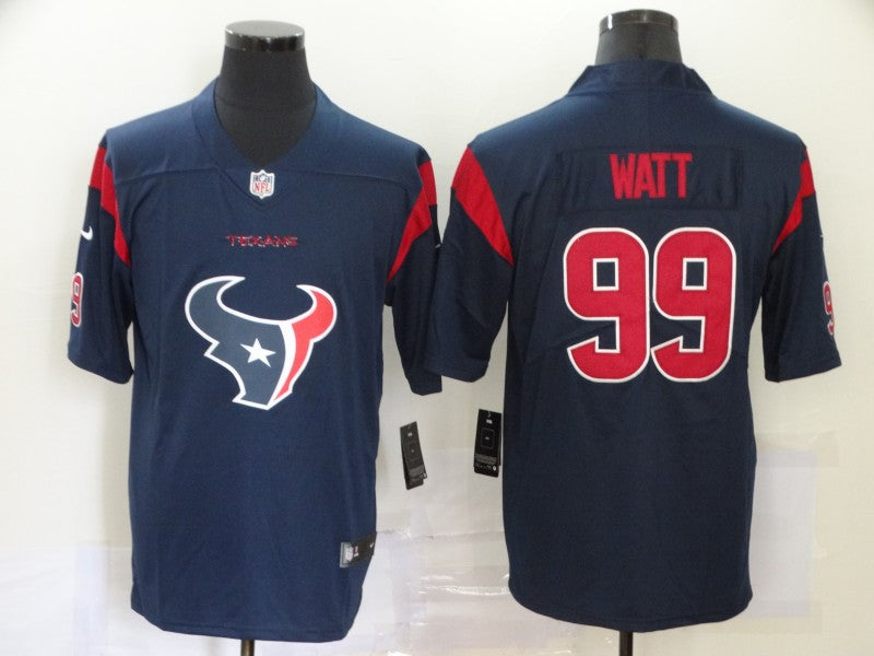 Men's Houston Texans J.J. Watt #99 Navy Alternate Game Jersey1 football jersey product view 1