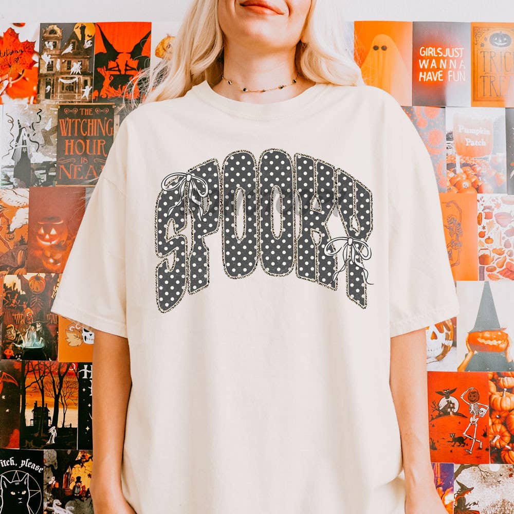 Polka Dot Spooky Coquette Tee Unisex T-shirt, Sweatshirt, Hoodie, Long Sleeve Tee - T-Shirt, Sweatshirt, Hoodie