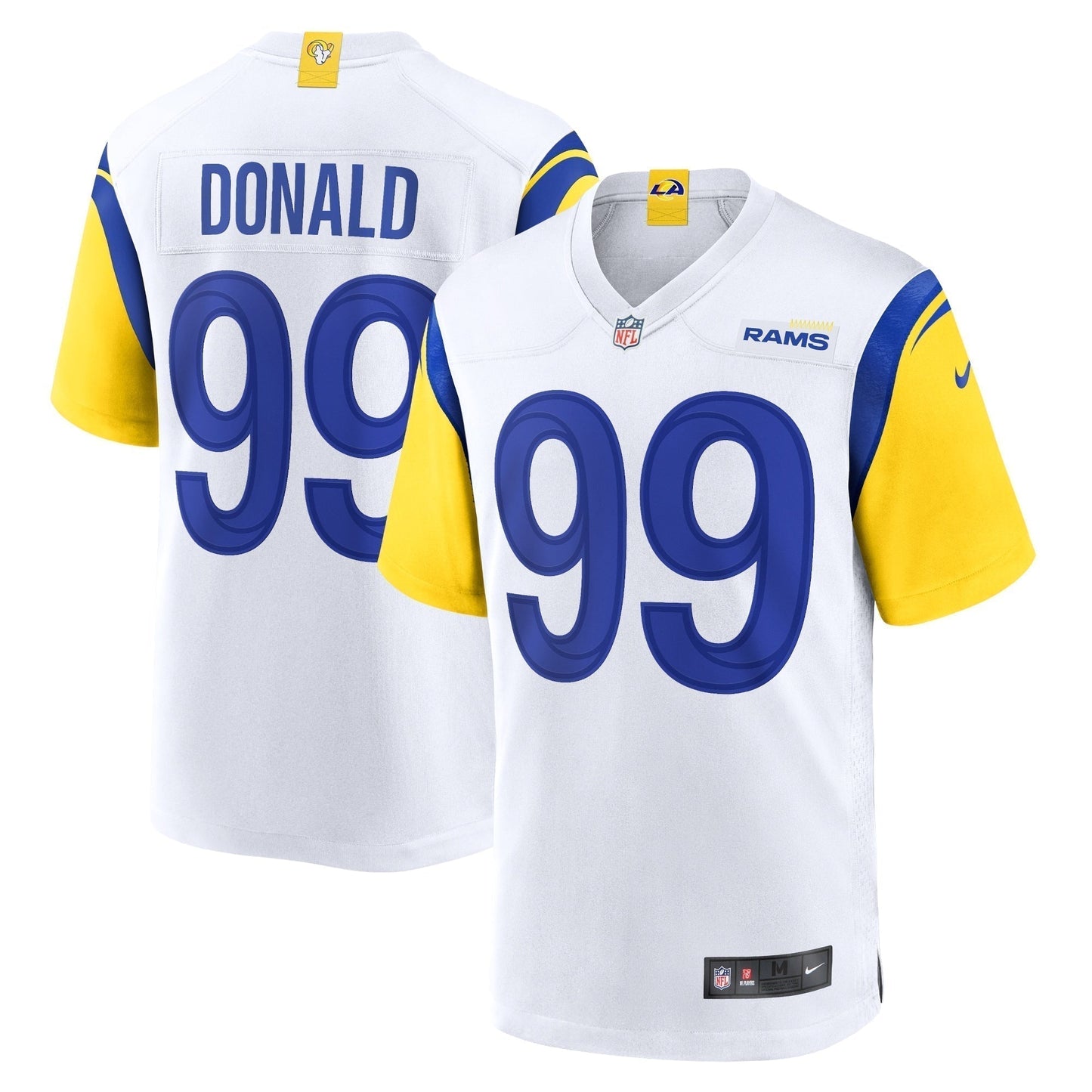 Aaron Donald Los Angeles Rams Alternate Game Jersey - White football jersey product view 1