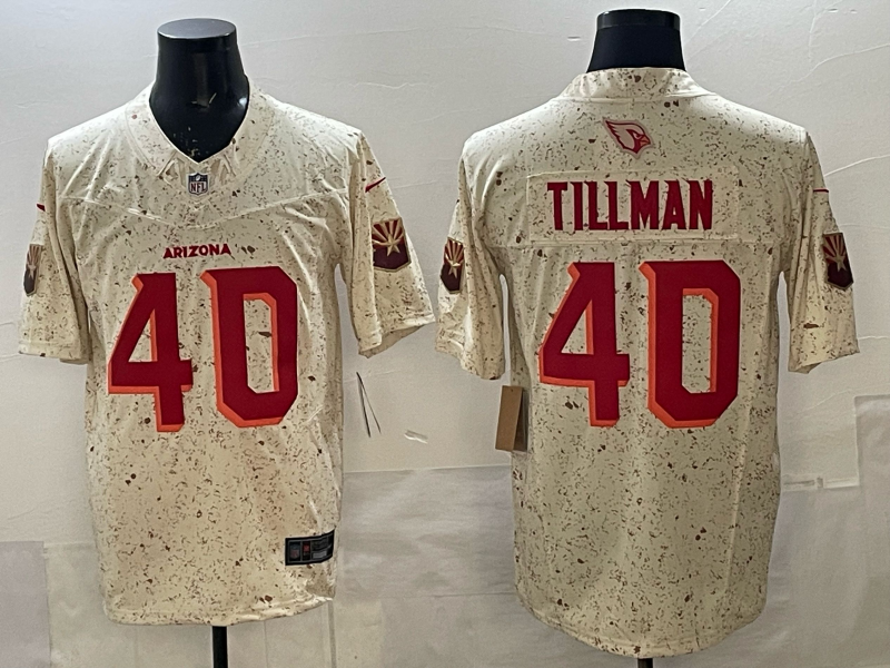 Men's Arizona Cardinals Pat Tillman #40 Natural 2025 Rivalries Collection Limited Jersey football jersey product view 1