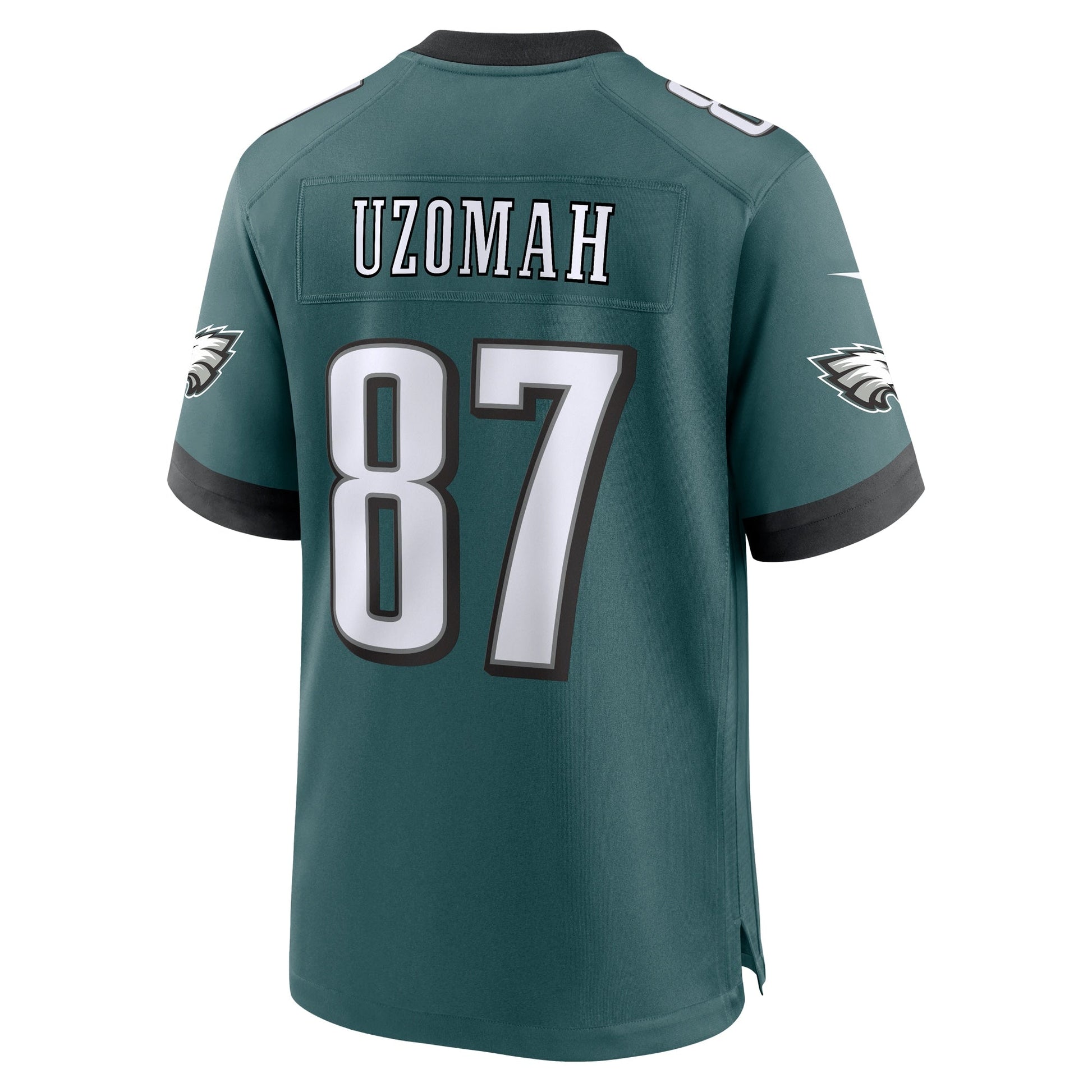 C.J. Uzomah Philadelphia Eagles Team Game Jersey - Midnight Green football jersey product view 3