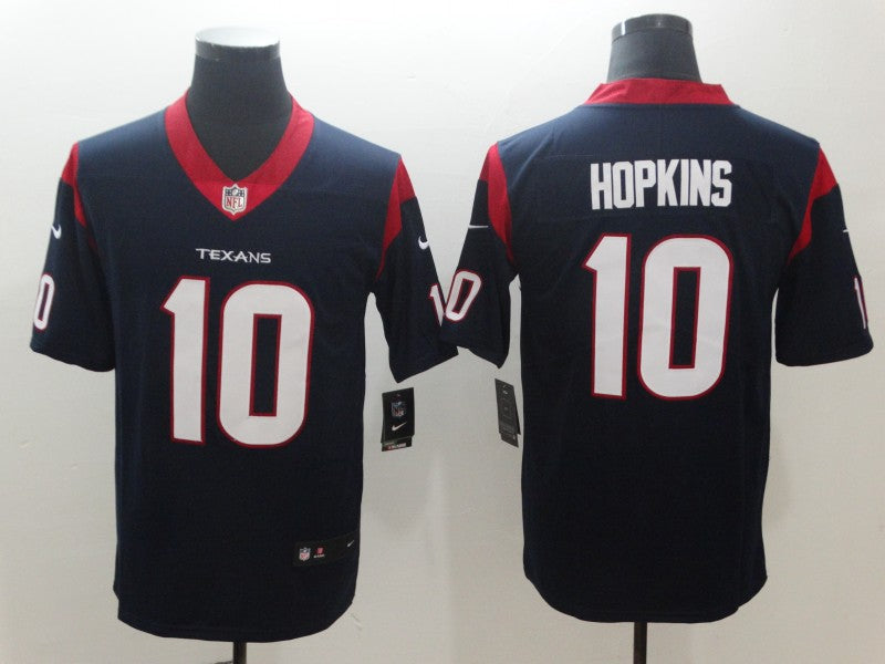Men's Houston Texans DeAndre Hopkins #10 Navy Game Jersey1 football jersey product view 1