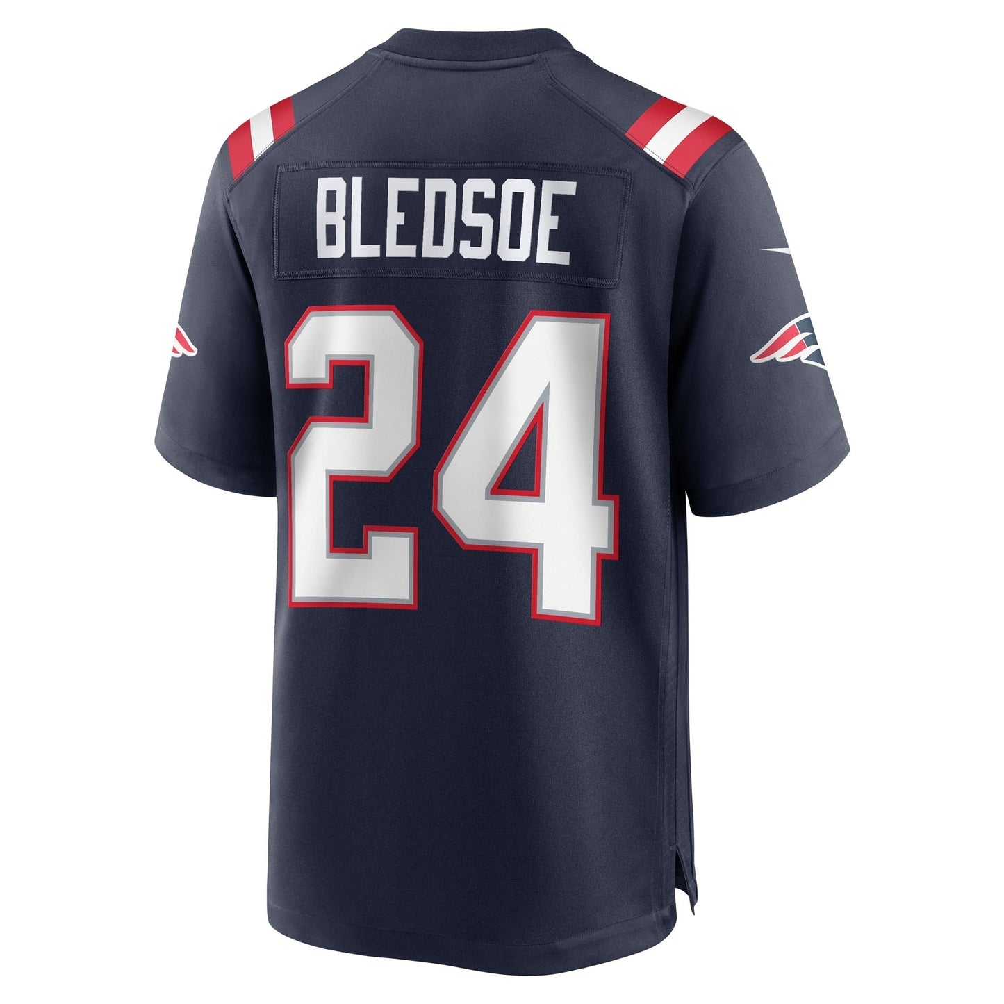 Joshuah Bledsoe New England Patriots Game Jersey - Navy football jersey product view 3