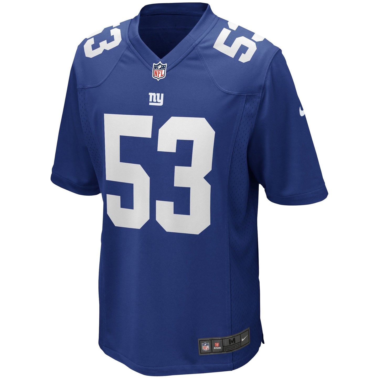 Harry Carson New York Giants Game Retired Jersey - Royal football jersey product view 2