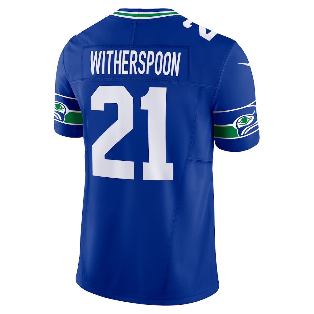 S.Seahawks #21 Devon Witherspoon Royal 50th Season Vapor F.U.S.E. Limited Jersey football jersey product view 1