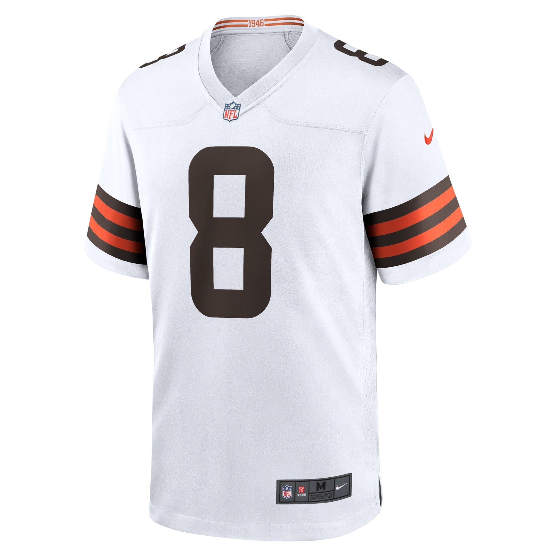 Elijah Moore Cleveland Browns Team Game Jersey - White football jersey product view 2