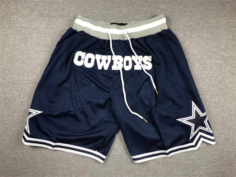 Men's Dallas Cowboys Navy Pocket Shorts football jersey product view 1