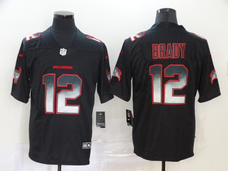 Men's Tampa Bay Buccaneers #12 Tom Brady Black Alternate Player Game Jersey1 football jersey product view 1