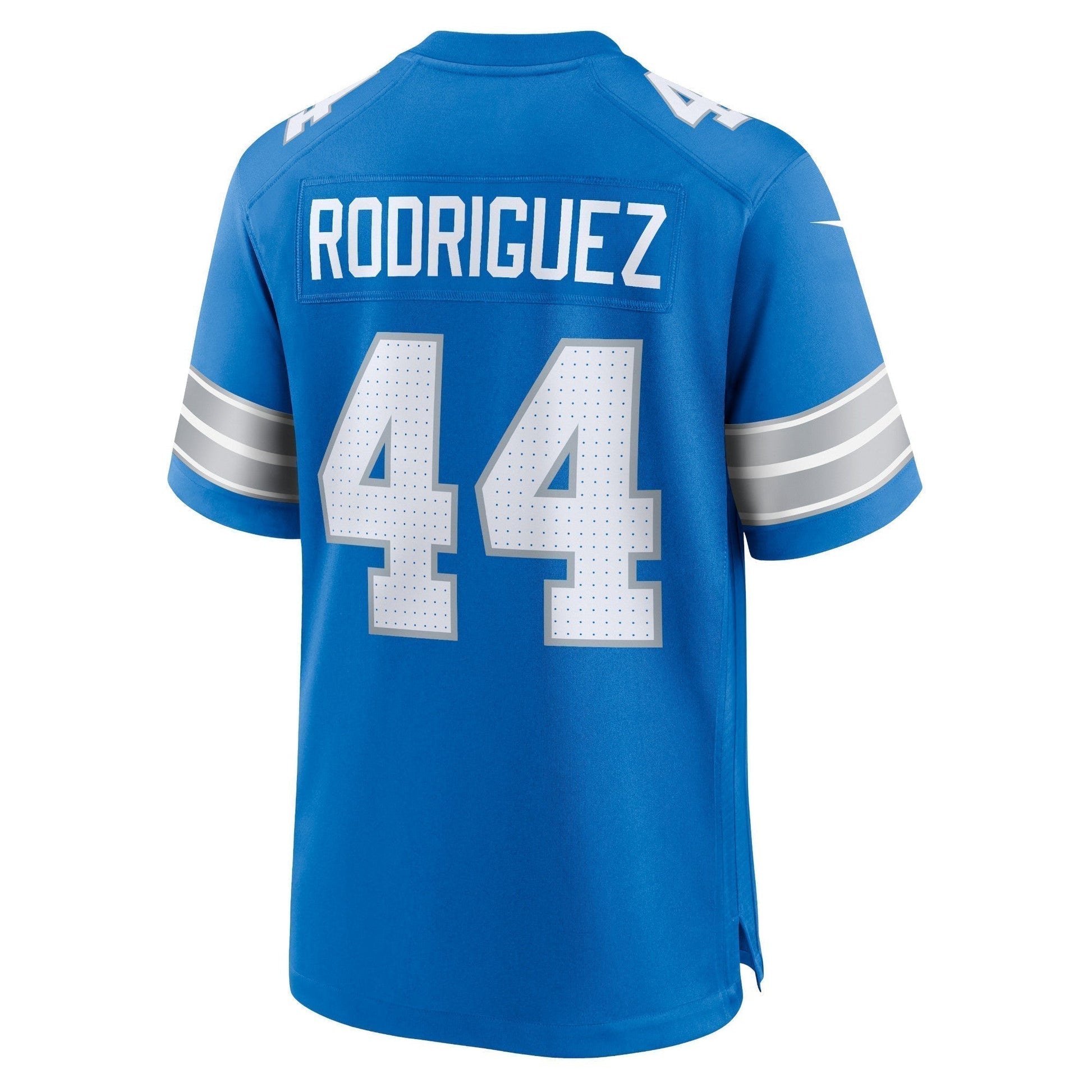 Malcolm Rodriguez Detroit Lions Game Jersey - Blue football jersey product view 3