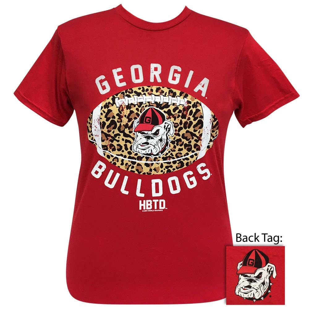 Georgia Leopard Football Red Ss Unisex T-shirt, Sweatshirt, Hoodie, Long Sleeve Tee - T-Shirt, Sweatshirt, Hoodie