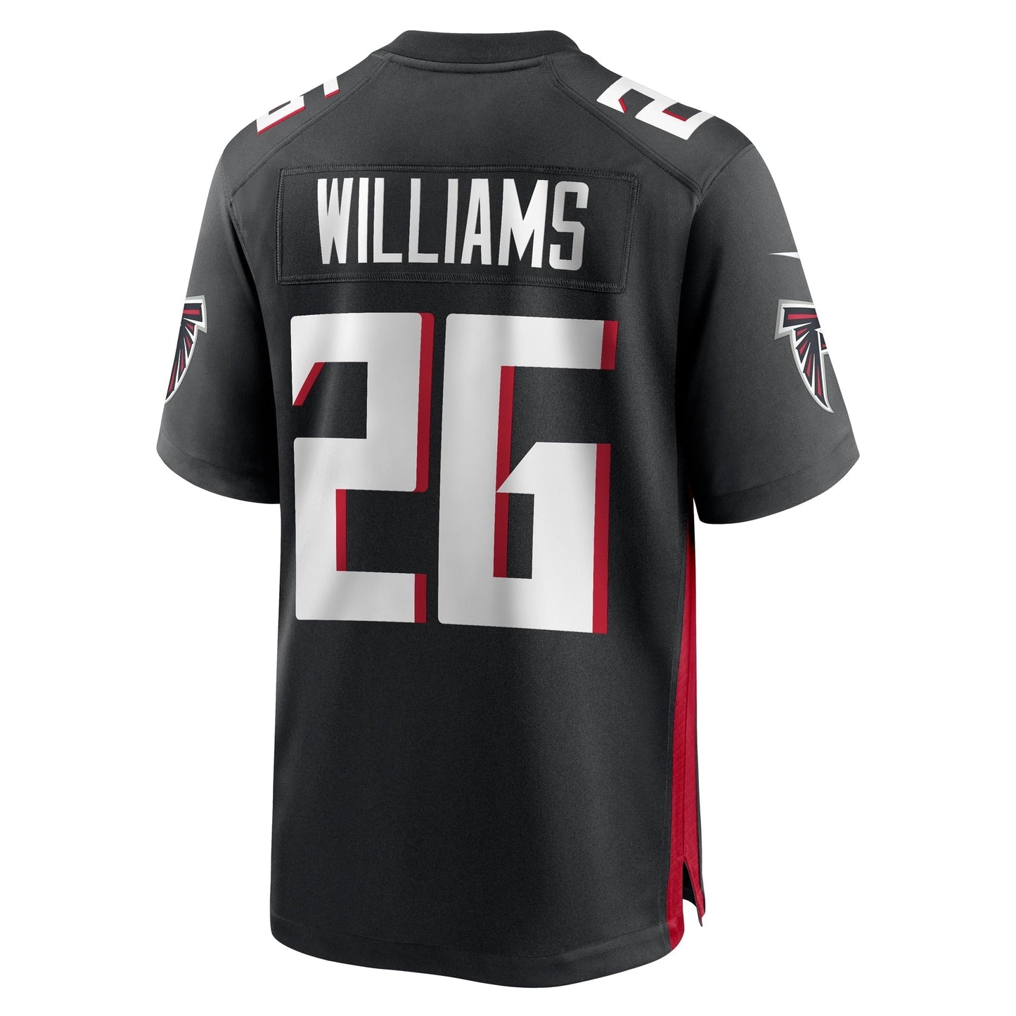 Avery Williams Atlanta Falcons Game Jersey - Black football jersey product view 3