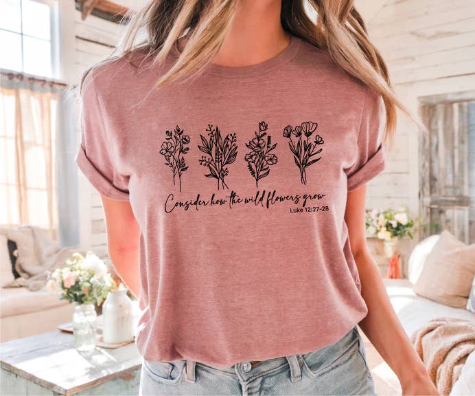 Wildflowers Heather Mauve Tee Sale Unisex T-shirt, Sweatshirt, Hoodie, Long Sleeve Tee - T-Shirt, Sweatshirt, Hoodie