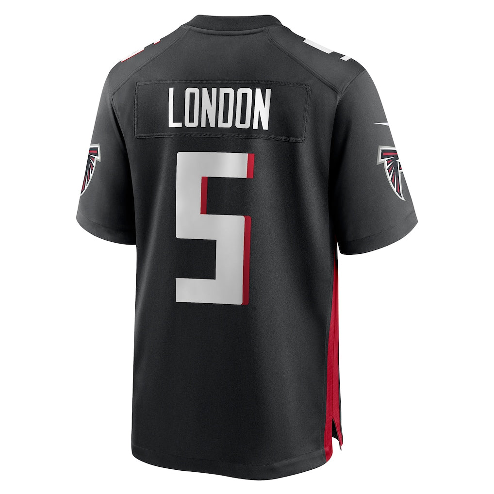 A.Falcons #5 Drake London Black Player Game Jersey football jersey product view 1