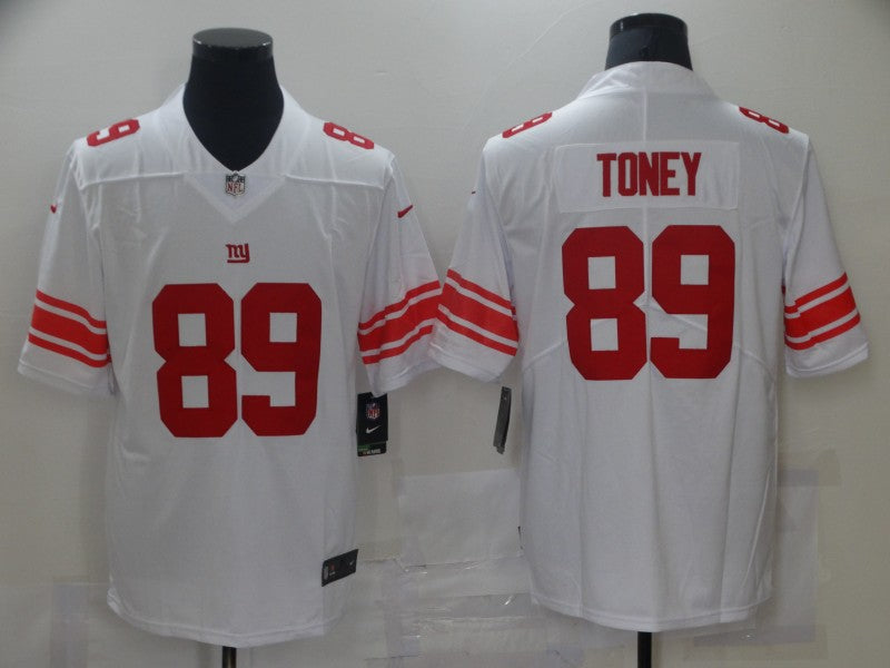 Men's New York Giants Kadarius Toney White Game Jersey football jersey product view 1